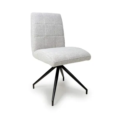 Laurel Boucle Smoke Grey Dining Chair