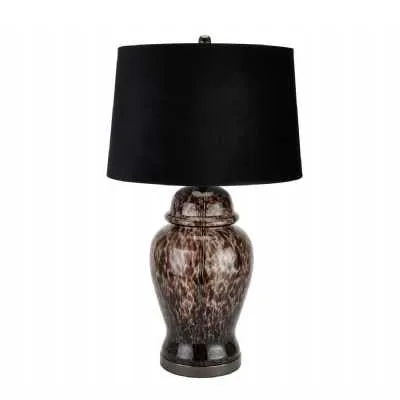 Black Dapple Acanthus Lamp