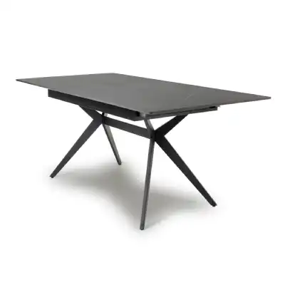 Grey Granite Ceramic Top Extending Dining Table