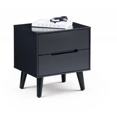 Alicia 2 Drawer Bedside Anthracite