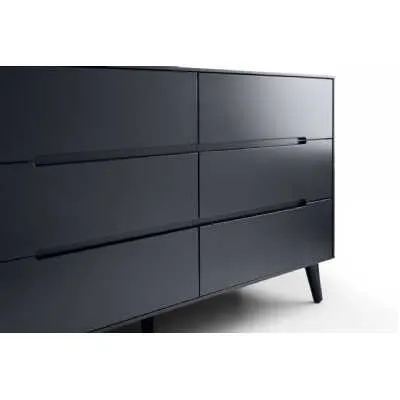 Alicia 6 Drawer Wide Chest Anthracite