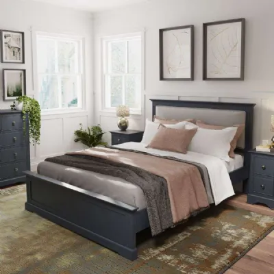 BP Bedroom Midnight Grey 4'6' Bed