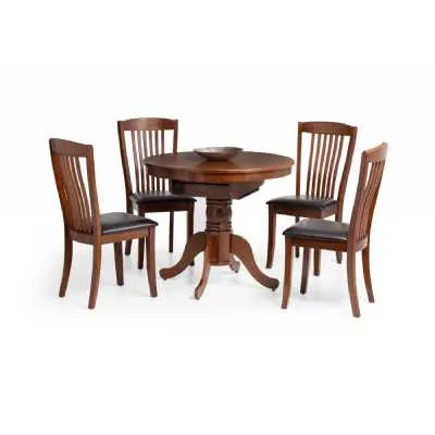 Canterbury Round To Oval Extending Table Mahogany