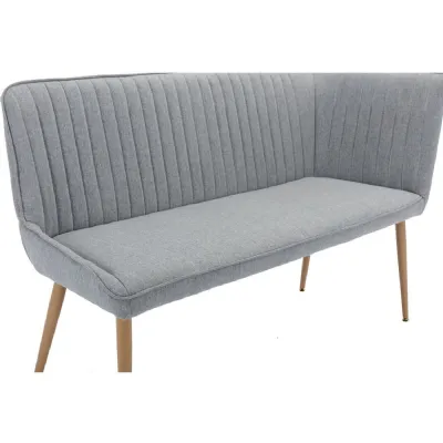 The Chair Collection Fabric Corner Bench Part 1 (lefthand) Light Grey