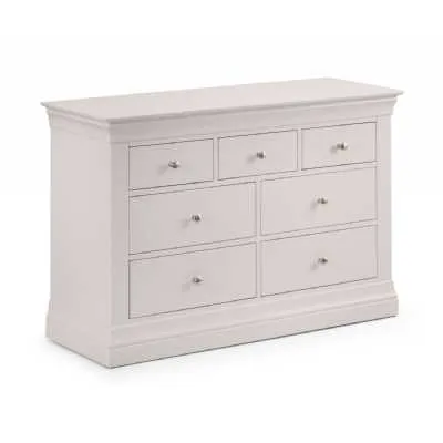 Clermont 4+3 Drawer Chest Light Grey