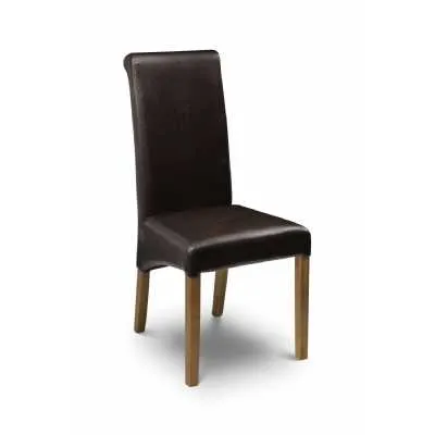 Cuba Dining Chair Brown Oak Leg