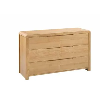 Curve 6 Drawer Wide Chest