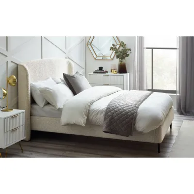 Eden Boucle Bed 135Cm