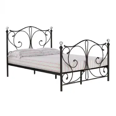 Florence 4.6 Double Bed Black