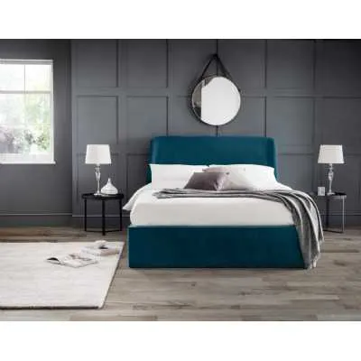 Frida Storage Ottoman Bed 135cm Teal