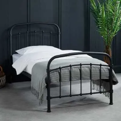 Halston 3.0 Single Black Bed