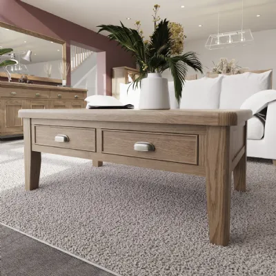 Solid Oak Coffee Table