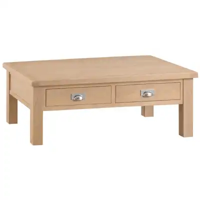 Modern 2 Drawer Large Coffee Table