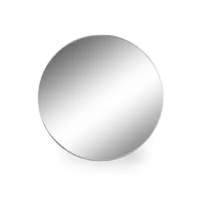 Silver Metal Extra Large Round Wall Mirror