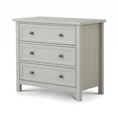 Maine 3 Drawer Chest Dove Grey