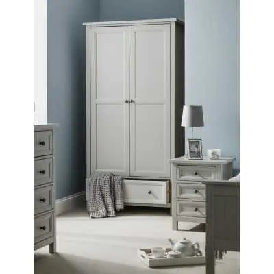 Maine 2 Door Combination Wardrobe Dove Grey