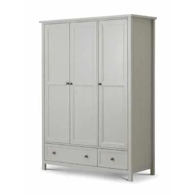 Maine 3 Door Combination Wardrobe Dove Grey