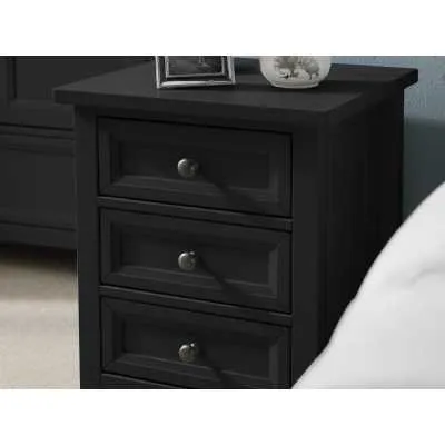 Maine 3 Drawer Bedside Anthracite