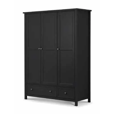 Maine 3 Door Combination Wardrobe Anthracite