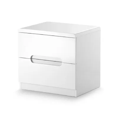 Manhattan 2 Drawer Bedside White