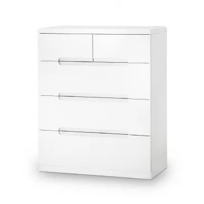 Manhattan 3+2 Drawer Chest White