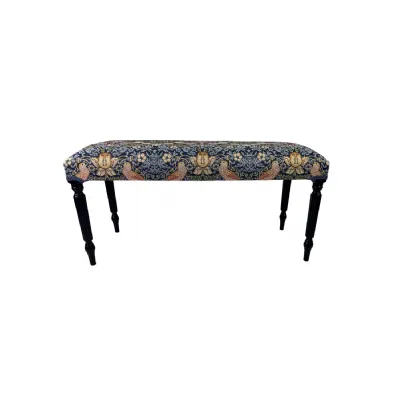 William Morris Strawberry Thief Bench Hand Made In The Uk