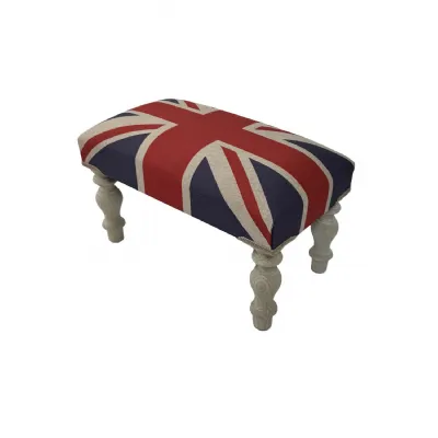 Union Jack Footstool Hand Made In The Uk