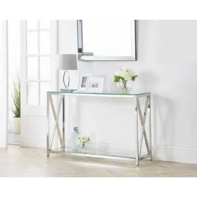 Miami Console Table Silver