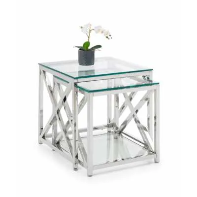 Miami Nest Of Tables Silver