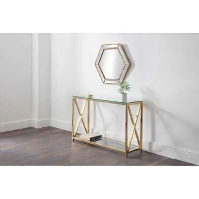 Miami Console Table Gold