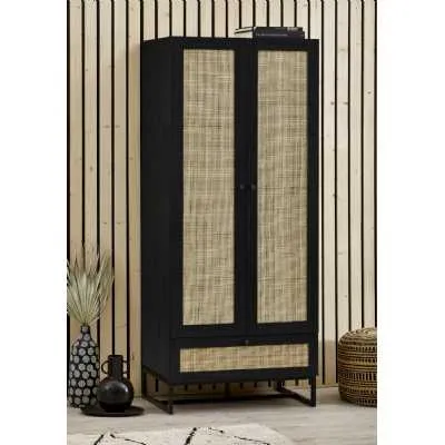 Padstow Wardrobe Black