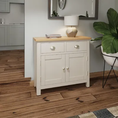 Grey Painted Sideboard Oak Top