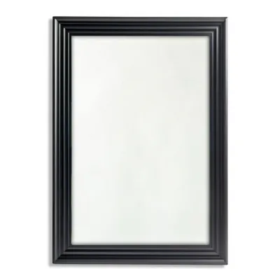 Large Matt Black Step Framed Blackpool Mirror