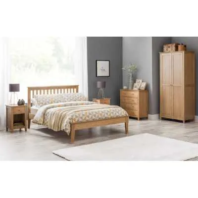 Salerno Shaker Bed 135cm Oak