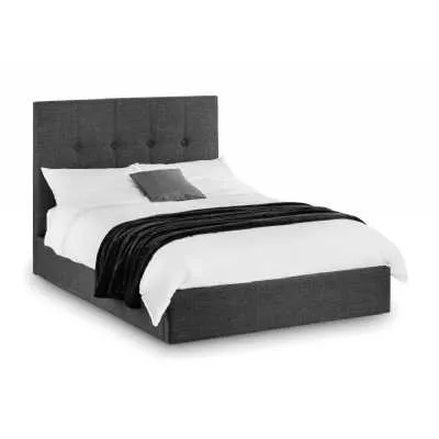 Sorrento Lift Up Storage Bed 135cm Slate Linen