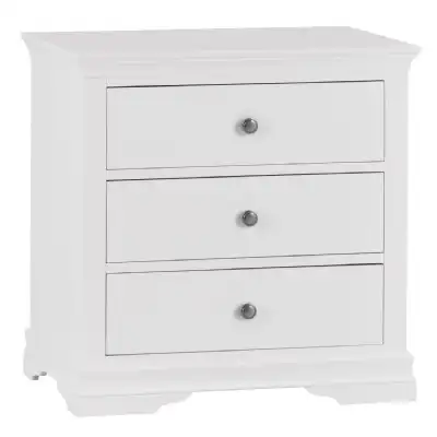 Pair Of White Bedside Chest of Drawers