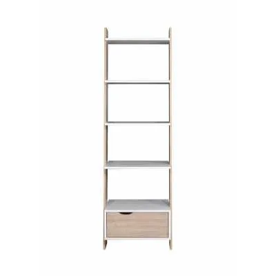 Ladder Bookcase With Drawer