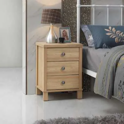 Nightstand With 3 Drawers