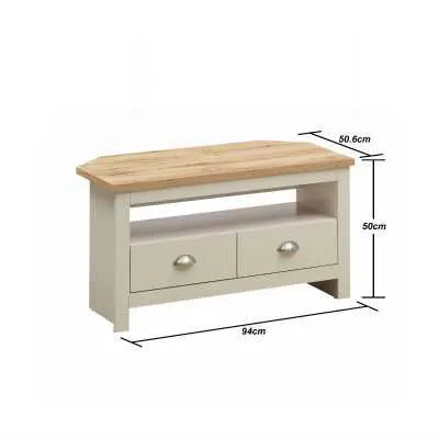 Corner TV Unit 2 Drawers