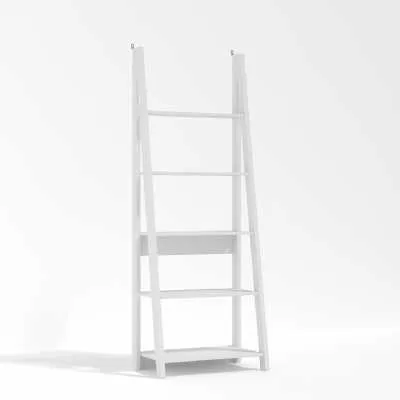 Tiva Ladder Bookcase White