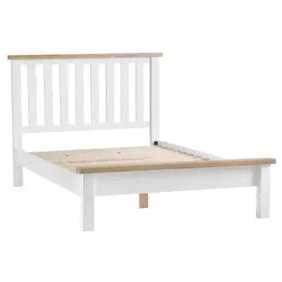 White Lime Washed Oak 6ft Super King Size Bed