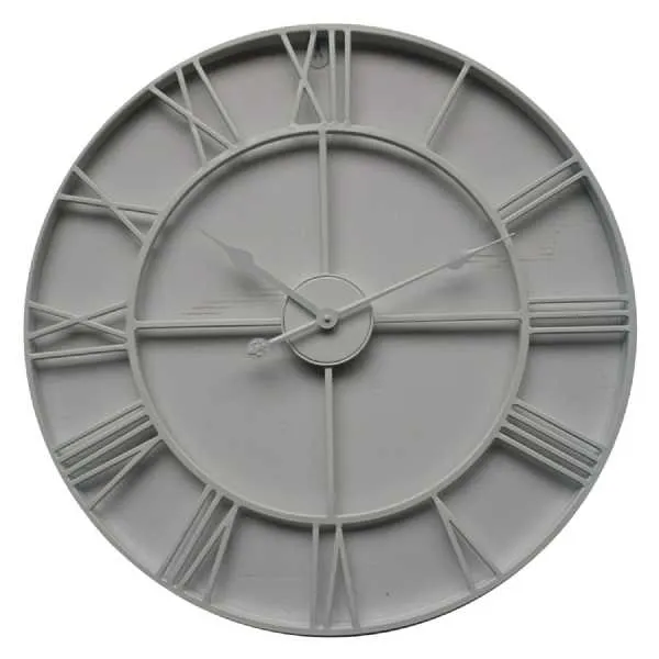 White Skeleton Outdoor Wall Clock