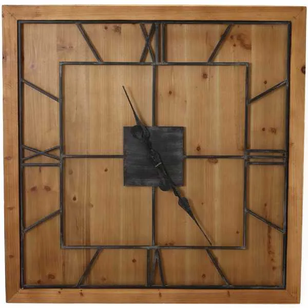 Williston Square Wooden Wall Clock