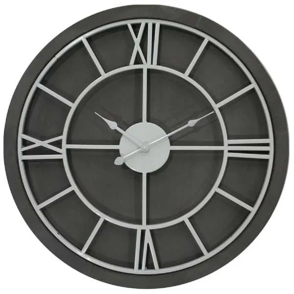 Williston Grey Wall Clock