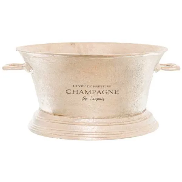 Large Antique Pewter Champagne Cooler