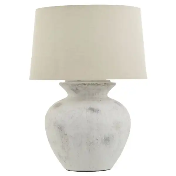 Downton Antique White Lamp