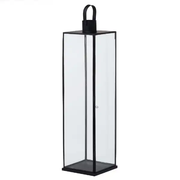 Flat Top Large Black Lantern