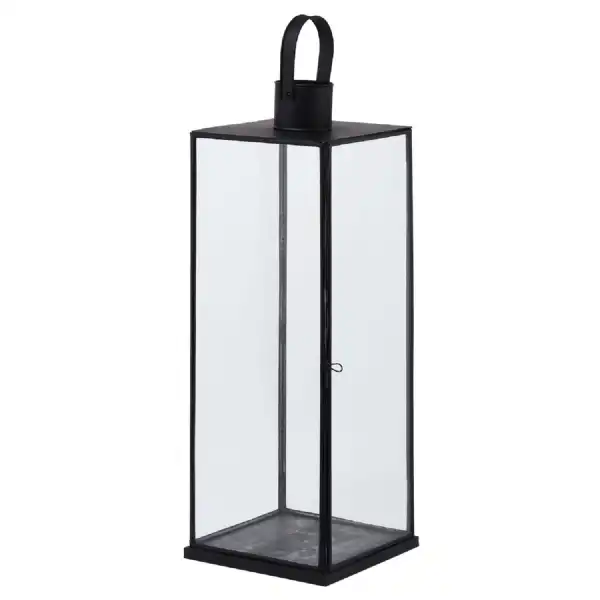 Flat Top Medium Black Lantern