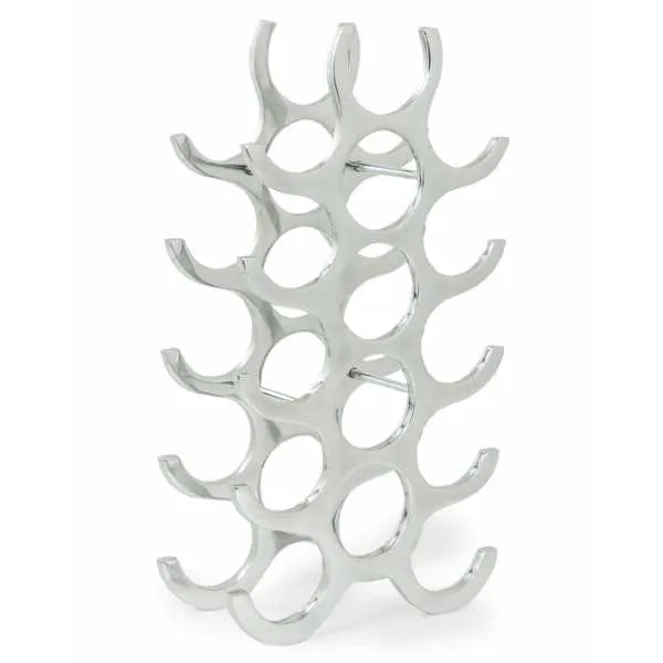 Aluminium 15 Bottle Wine Rack