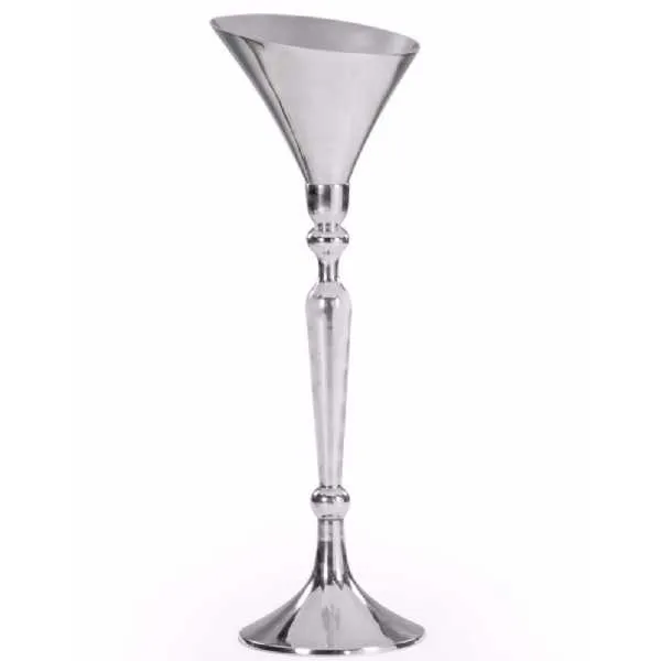 Large Polished Aluminium Champagne Bucket On Stand